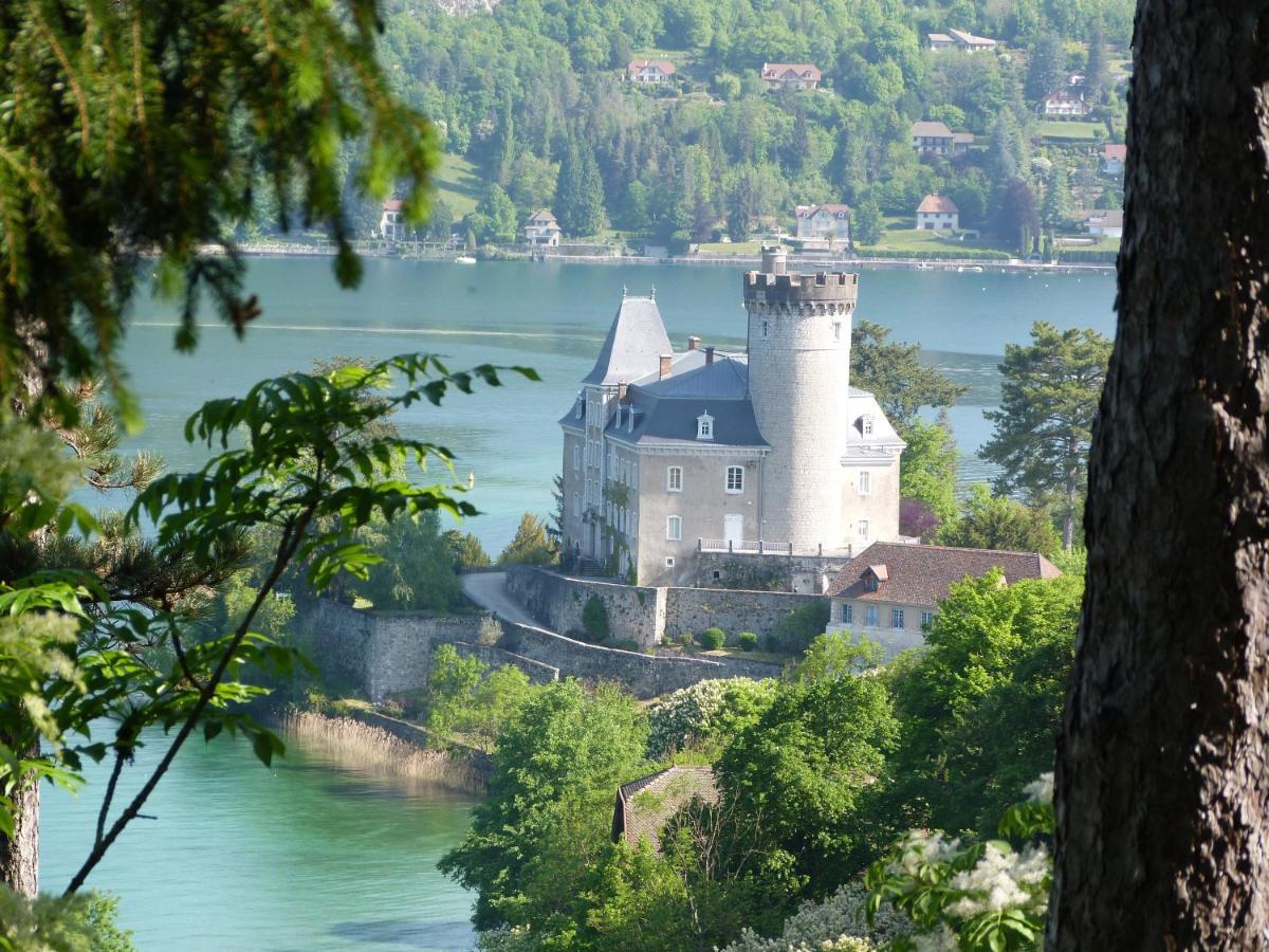 Au Bord Du Lac D'Annecy, Logement Type Loft, Dans Residence Avec Plage Et Ponton Privee Duingt Exterior photo